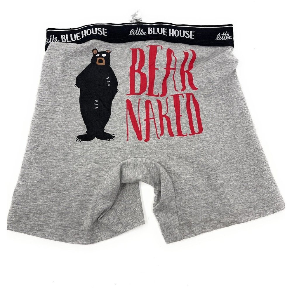 Little Blue House By‎ Hatley Mens Boxer Brief Size S Bear Naked